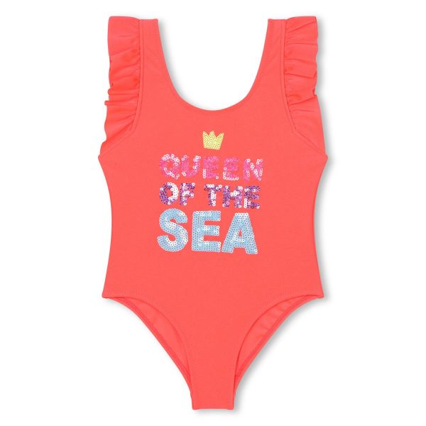 Girls Orange Swimsuit Hot on Sale