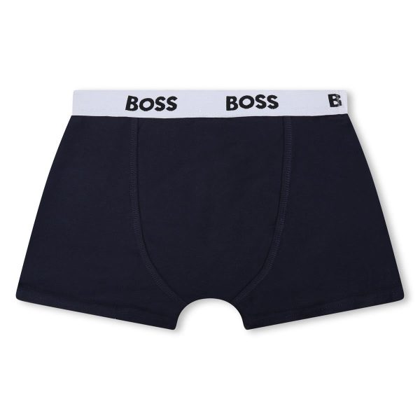 Boys Dark Blue Cotton Underwear Set(2 Pack) Online Sale