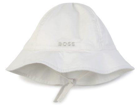 Baby Girls White Sun Hat Fashion