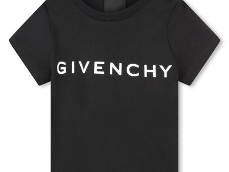 Baby Girls Black Cotton T-Shirt For Discount