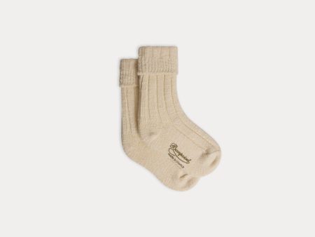 Baby Boys & Girls Beige Cotton Socks Online Sale