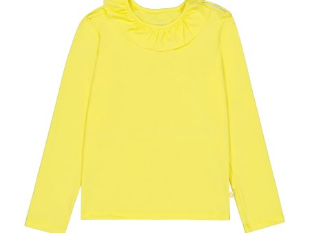 Girls Yellow UV Protective Swim T-Shirt(UPF50+) Cheap