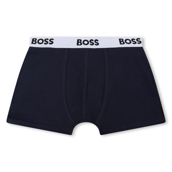 Boys Dark Blue Cotton Underwear Set(2 Pack) Online Sale