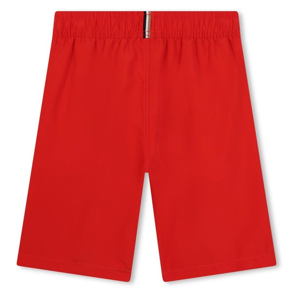 Boys Red Swim Shorts Discount