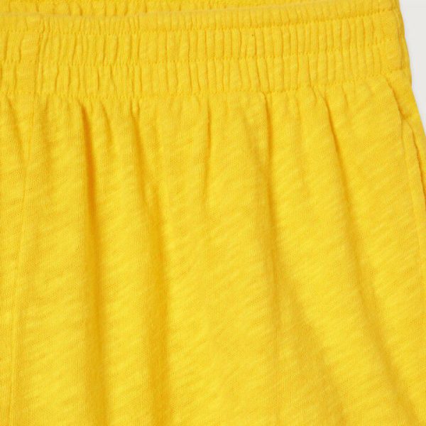 Women Yellow Cotton Trousers Online Hot Sale