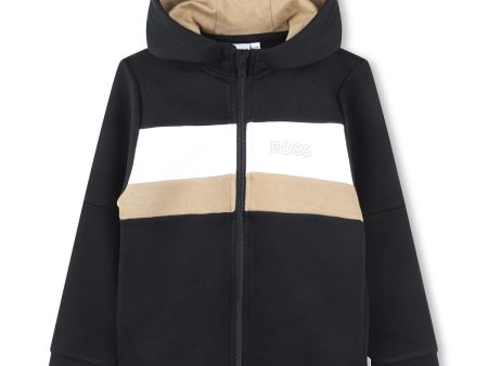 Boys Black Zip-Up Top Online Sale