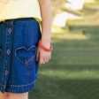 Girls Dark Blue Denim Skirt Online Sale