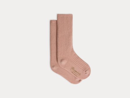 Baby Boys & Girls Pink Cotton Socks For Cheap