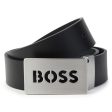 Boys Black Logo Belt Online Hot Sale