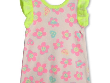 Baby Girls Light Pink Flower Dress For Cheap