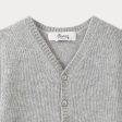 Baby Boys & Girls Grey Cashmere Cardigan For Sale