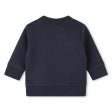 Baby Boys Navy Cotton Sweatshirt Online now