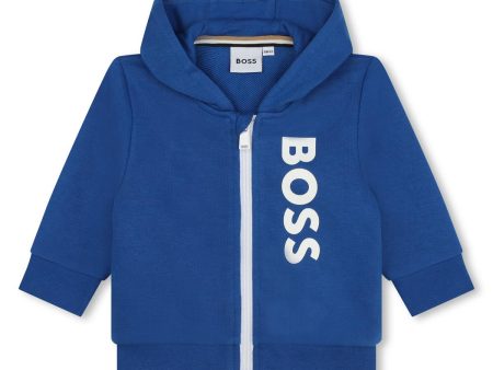 Baby Boys Blue Zip-Up Top For Sale