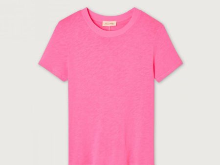 Women Pink Cotton T-Shirt Online now