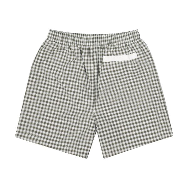 Boys Brown Check Swim Shorts Online Sale