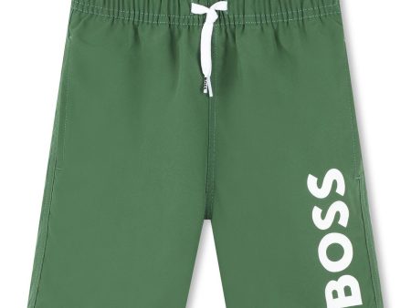 Boys Green Swim Shorts For Cheap