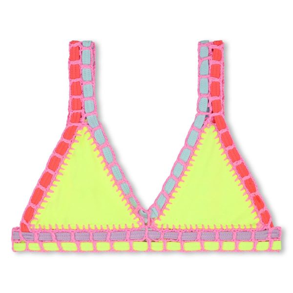 Girls Fluo Yellow Swimsuit Online Hot Sale