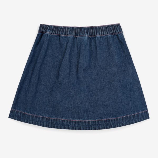 Girls Dark Blue Denim Skirt Online Sale