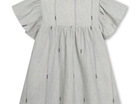 Girls Beige Cotton Dress Online