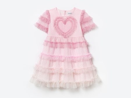 Girls Pink Tulle Dress Fashion