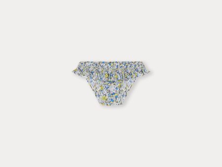 Baby Girls Blue Floral Swim Shorts Online