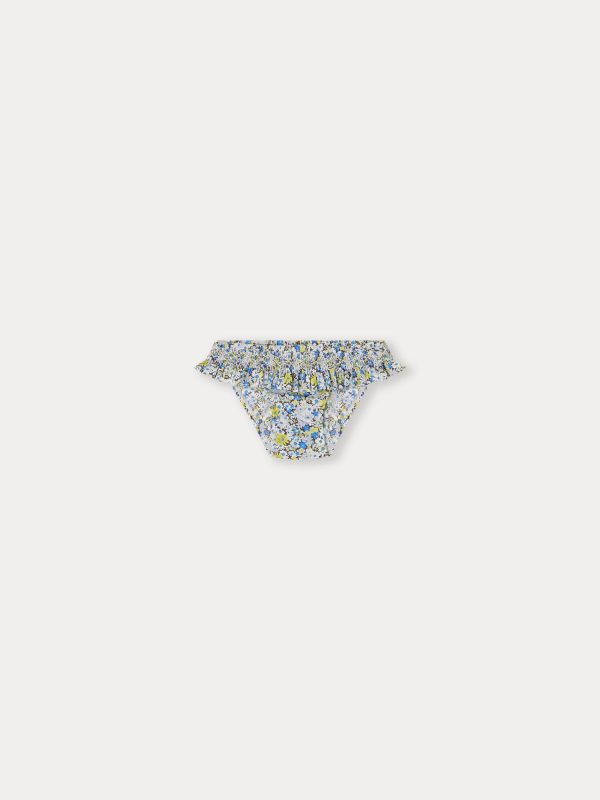 Baby Girls Blue Floral Swim Shorts Online