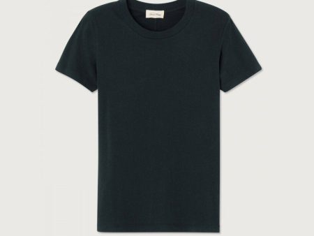 Women Black Cotton T-Shirt Cheap