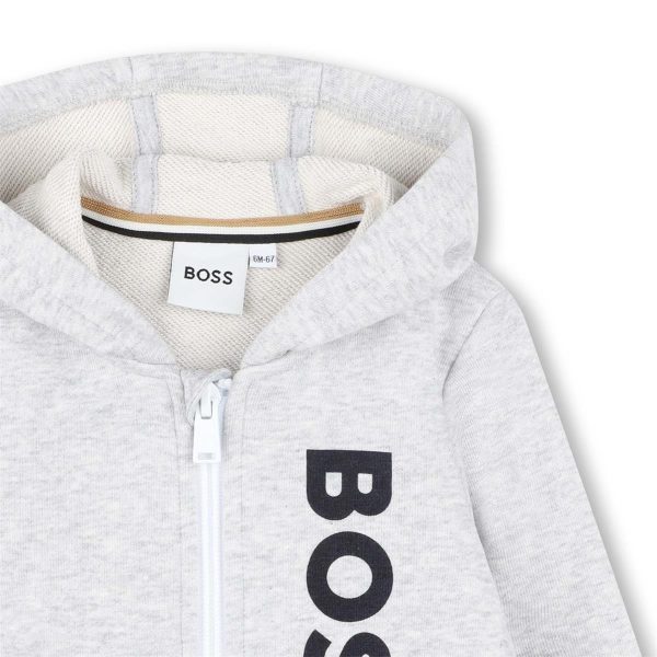 Baby Boys Grey Zip-Up Top Online Hot Sale