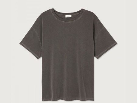 Women Brown Cotton T-Shirt For Cheap