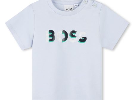 Baby Boys Light Blue Cotton T-Shirt Fashion