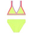 Girls Fluo Yellow Swimsuit Online Hot Sale