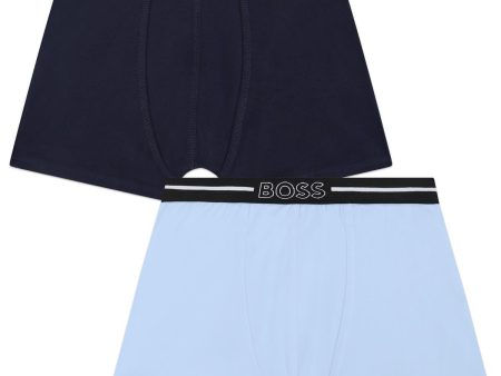 Boys Blue Cotton Underwear Set(2 Pack) Online