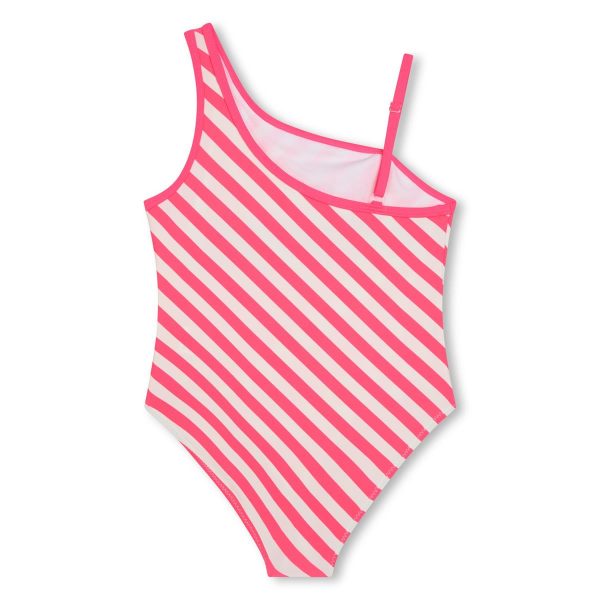 Girls Pink Stripes Swimsuit Discount