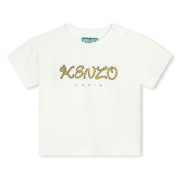 Baby Boys & Girls White Cotton T-Shirt Sale