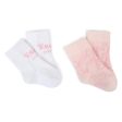 Baby Boys & Girls Pink Cotton Socks Set(2 Pack) Online Sale