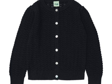 Boys & Girls Dark Navy Wool Cardigan on Sale