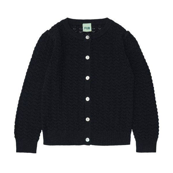 Boys & Girls Dark Navy Wool Cardigan on Sale