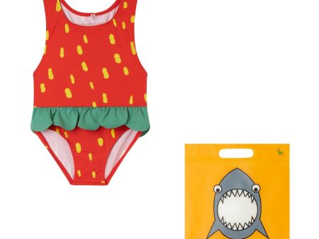 Baby Girls Red Swimsuit on Sale