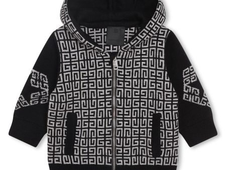 Baby Boys Dark Grey Cotton Zip-Up Top Fashion