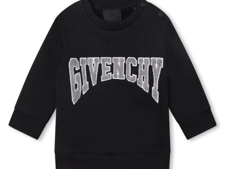 Baby Boys Black Logo Sweatshirt Sale