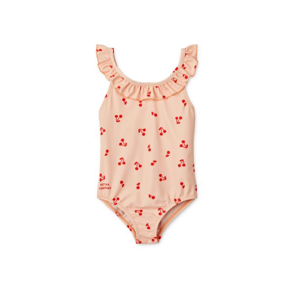 Girls Pink Cherry Swimsuit on Sale