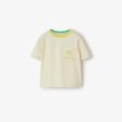 Baby Boys & Girls Beige Cotton T-Shirt Online now