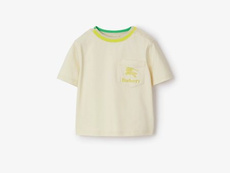 Baby Boys & Girls Beige Cotton T-Shirt Online now