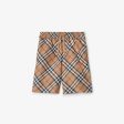 Boys Beige Check Swim Shorts Sale