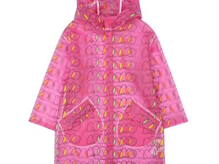 Girls Pink Hooded Raincoat Online