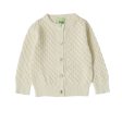 Baby Boys & Girls White Cotton Cardigan For Sale