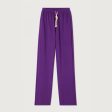 Women Purple Cotton Trousers Online Hot Sale