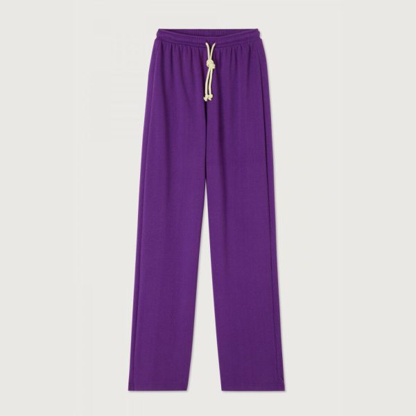 Women Purple Cotton Trousers Online Hot Sale