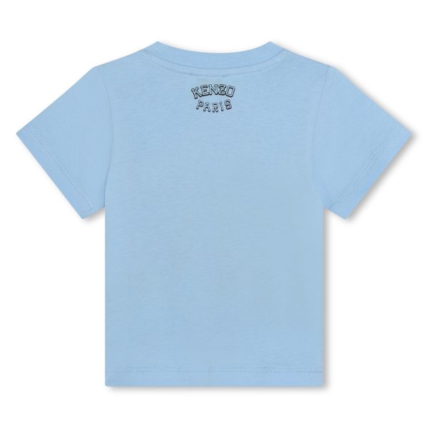 Baby Boys & Girls Blue Tiger Cotton T-Shirt Sale