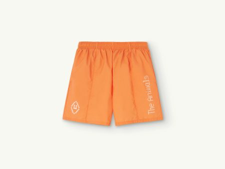 Boys & Girls Orange Logo Swim Shorts Online now